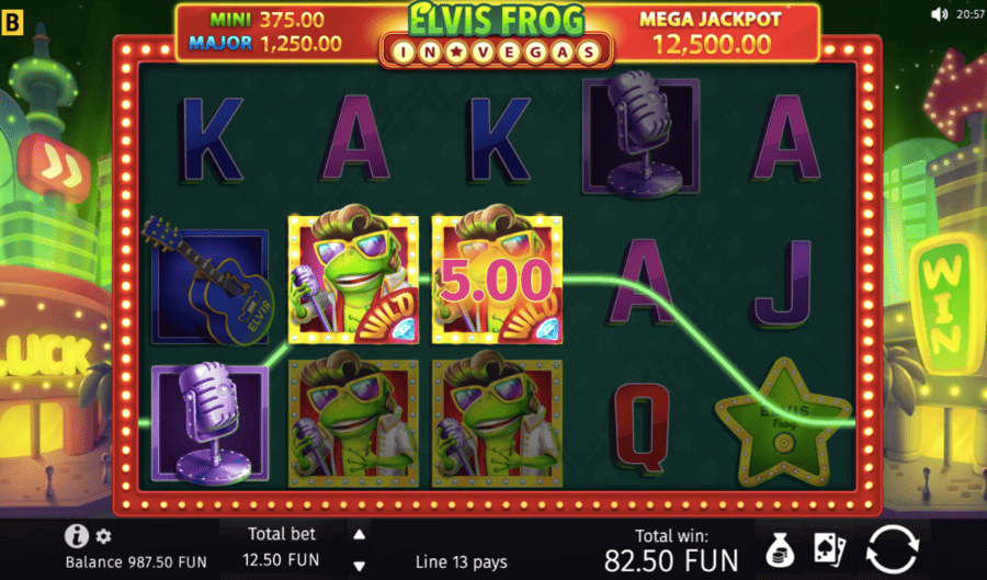 elvis frog in vegas gameplay