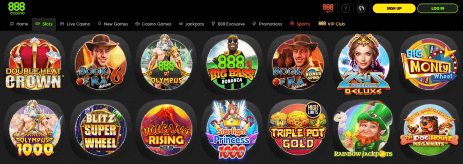 Best slots you can find at 888Casino