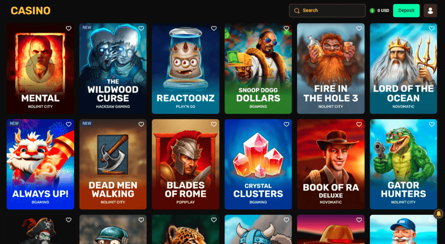 Slots you can play at 24Casino