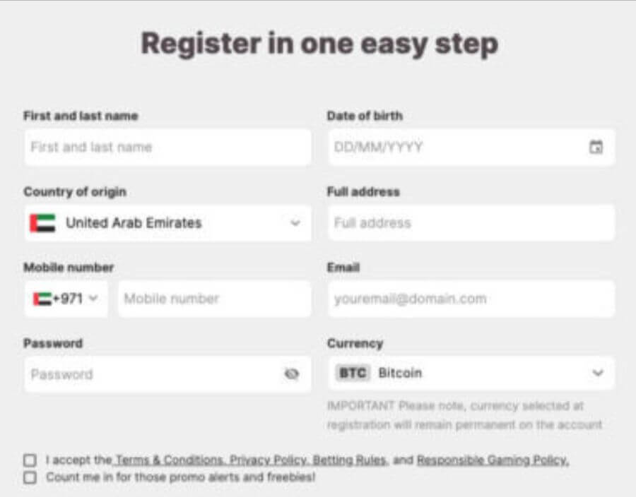 Registering For a 10bet Account